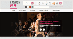 Desktop Screenshot of fashionpr.co.uk